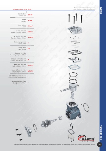 Catalogs auto parts for car and truck