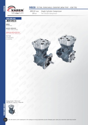 Catalogs auto parts for car and truck