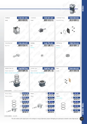 Catalogs auto parts for car and truck