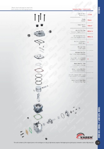 Catalogs auto parts for car and truck