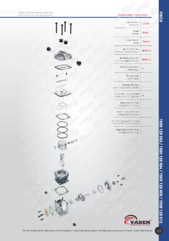 Catalogs auto parts for car and truck