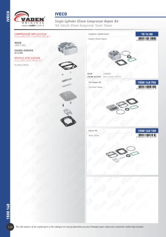 Catalogs auto parts for car and truck