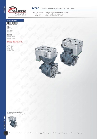 Catalogs auto parts for car and truck