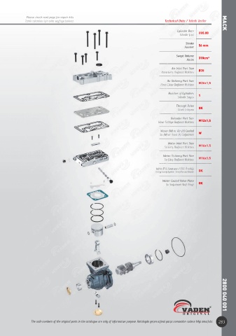 Catalogs auto parts for car and truck