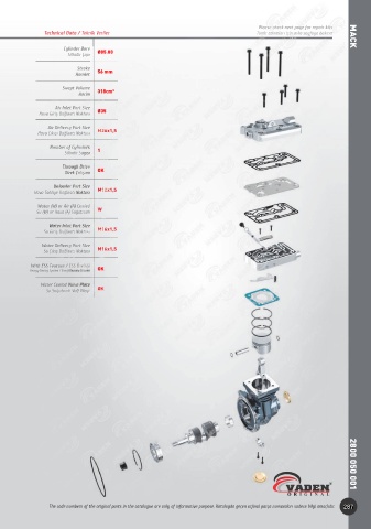 Catalogs auto parts for car and truck