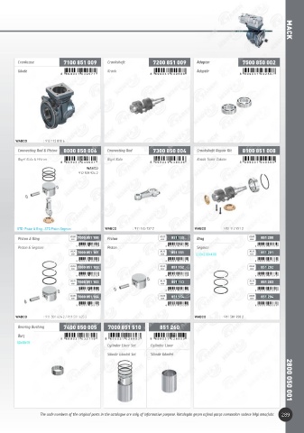 Catalogs auto parts for car and truck