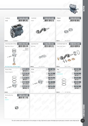 Catalogs auto parts for car and truck