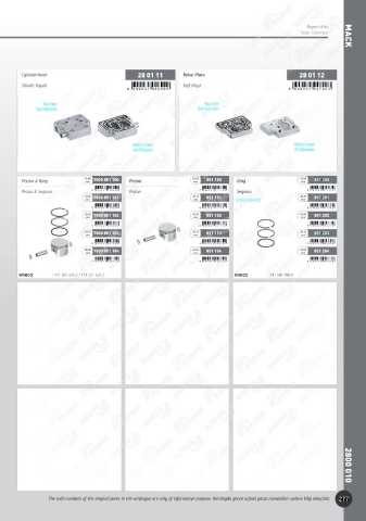 Catalogs auto parts for car and truck