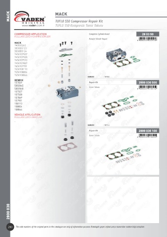 Catalogs auto parts for car and truck