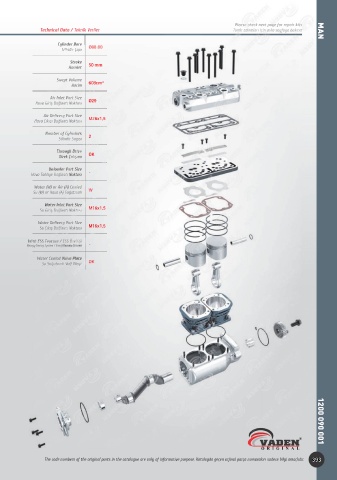 Catalogs auto parts for car and truck