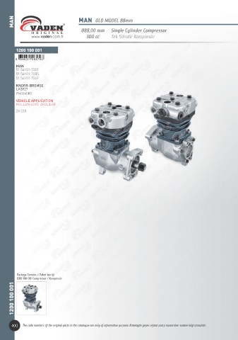 Catalogs auto parts for car and truck