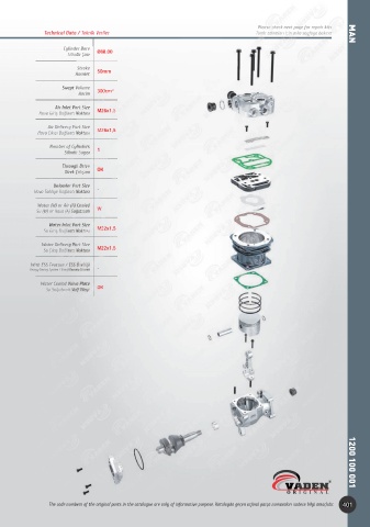 Catalogs auto parts for car and truck