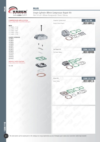 Catalogs auto parts for car and truck