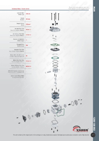 Catalogs auto parts for car and truck