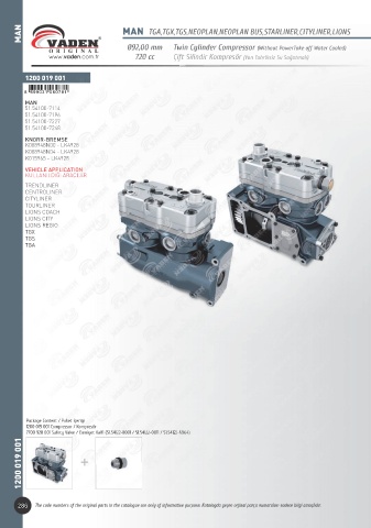 Catalogs auto parts for car and truck