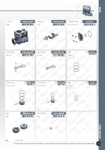 Catalogs auto parts for car and truck