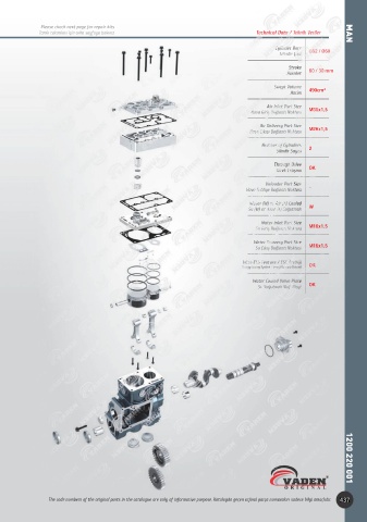 Catalogs auto parts for car and truck