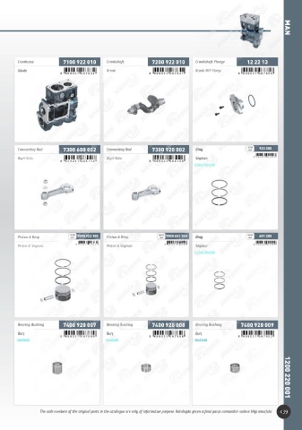 Catalogs auto parts for car and truck