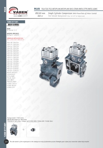 Catalogs auto parts for car and truck