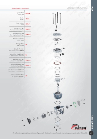 Catalogs auto parts for car and truck