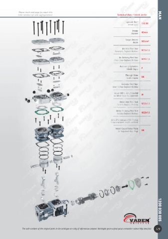 Catalogs auto parts for car and truck