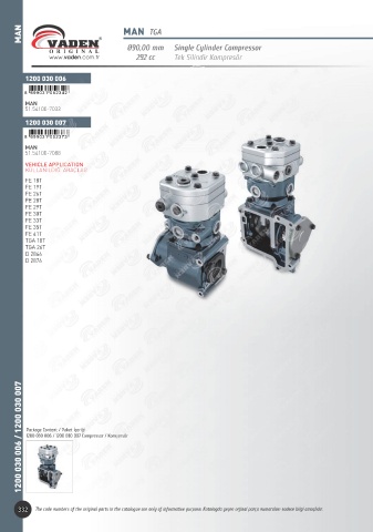 Catalogs auto parts for car and truck