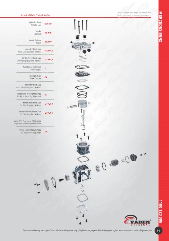 Catalogs auto parts for car and truck