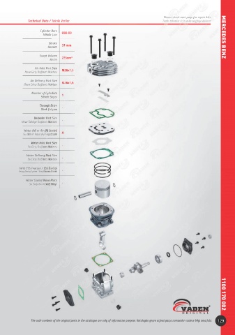 Catalogs auto parts for car and truck