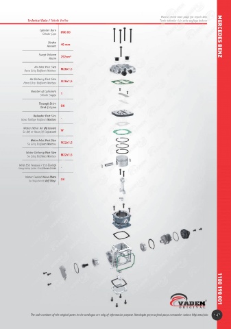 Catalogs auto parts for car and truck