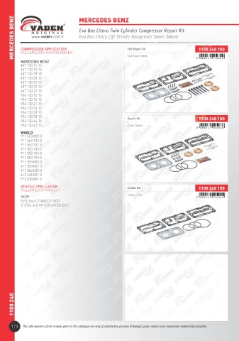 Catalogs auto parts for car and truck