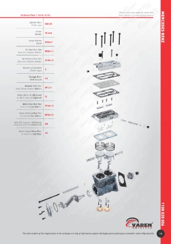 Catalogs auto parts for car and truck