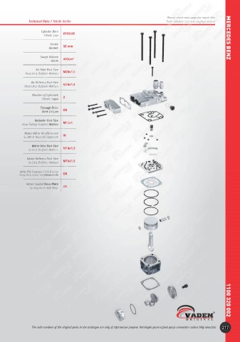 Catalogs auto parts for car and truck