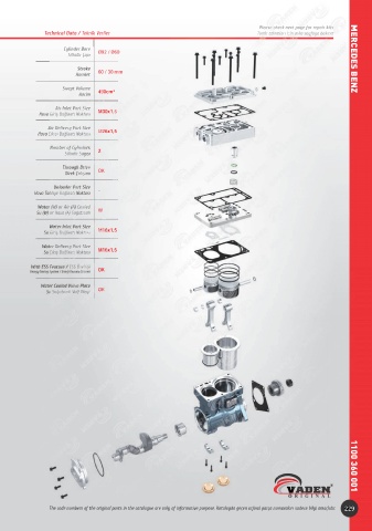 Catalogs auto parts for car and truck