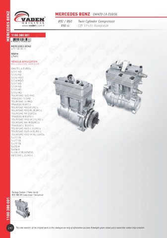 Catalogs auto parts for car and truck