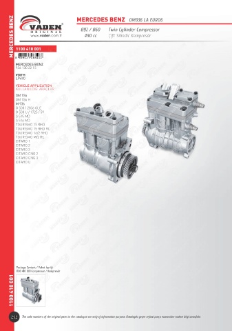 Catalogs auto parts for car and truck