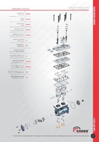 Catalogs auto parts for car and truck