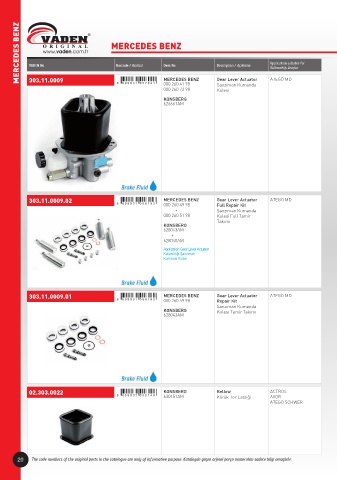 Catalogs auto parts for car and truck