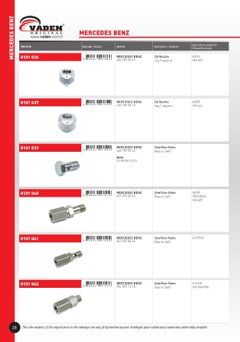 Catalogs auto parts for car and truck