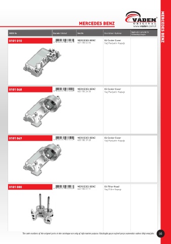 Catalogs auto parts for car and truck