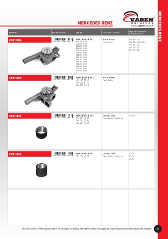 Catalogs auto parts for car and truck