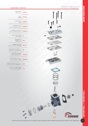 Catalogs auto parts for car and truck