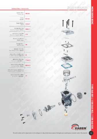 Catalogs auto parts for car and truck