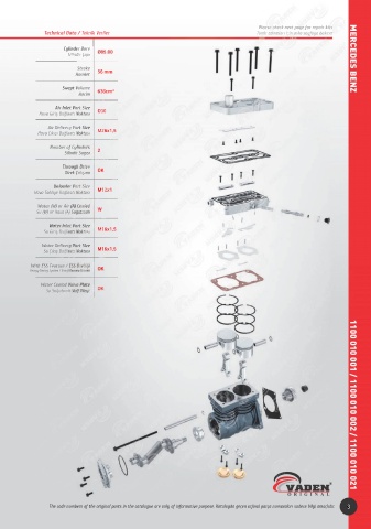 Catalogs auto parts for car and truck