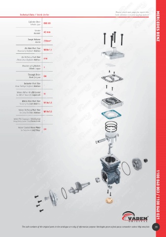 Catalogs auto parts for car and truck