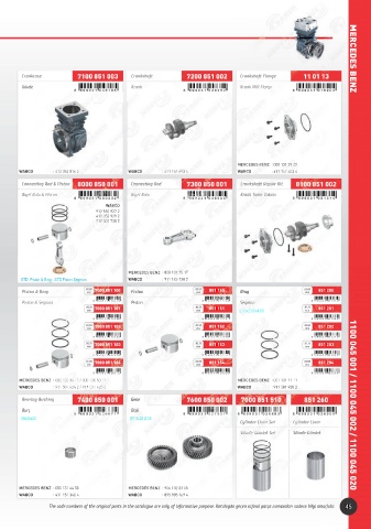 Catalogs auto parts for car and truck