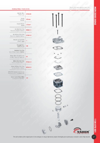 Catalogs auto parts for car and truck