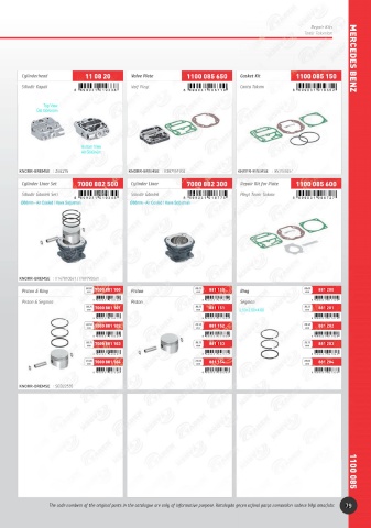 Catalogs auto parts for car and truck