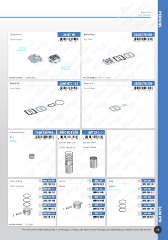 Catalogs auto parts for car and truck