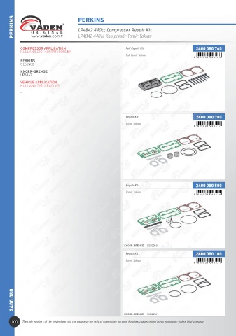 Catalogs auto parts for car and truck