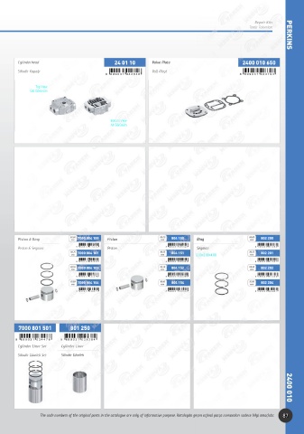 Catalogs auto parts for car and truck